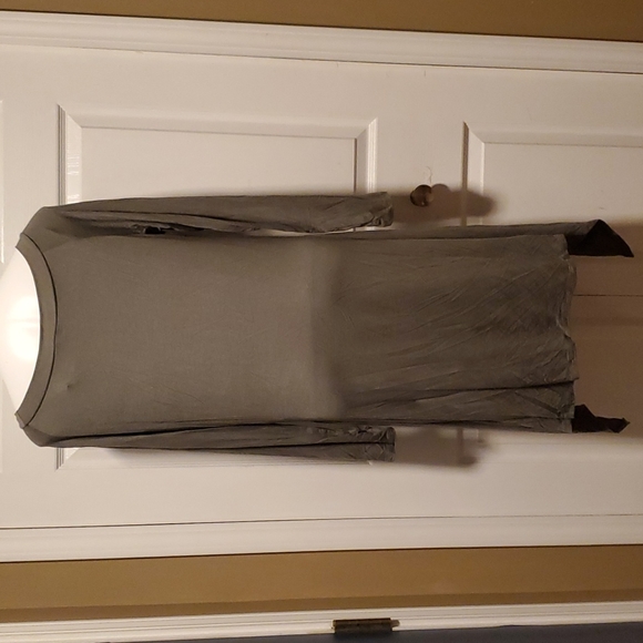 Rags & Couture Olive Green Women's Handkerchief Hem Dress - Size XL - Picture 5 of 8